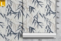 Wallpaper leaves stylized nature decoration.