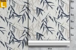 Wallpaper leaves stylized nature decoration.