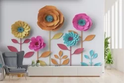 Wallpaper nature flowers DIY