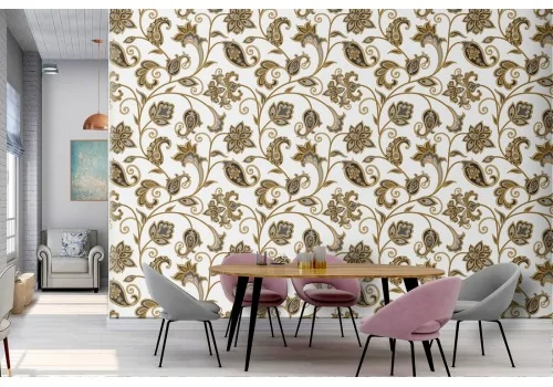 English vintage nature decoration wallpaper.