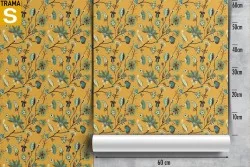 Wallpaper Design and Styles Flora and Fauna Leaves Nature Vintage