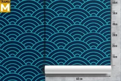 Stylized Stripes and Waves Wallpaper