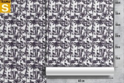 Wallpaper Design and Styles Flora and Fauna Trees Animals Tropical Nature