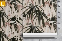 Carta da Parati decorazione palme tropicali natura.