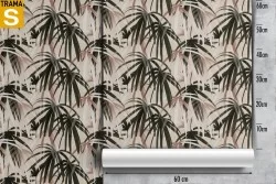 Carta da Parati Design e Stili Flora e Fauna Foglie Tropicale