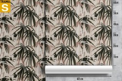 Wallpaper Design and Styles Flora and Fauna Tropical Leaves