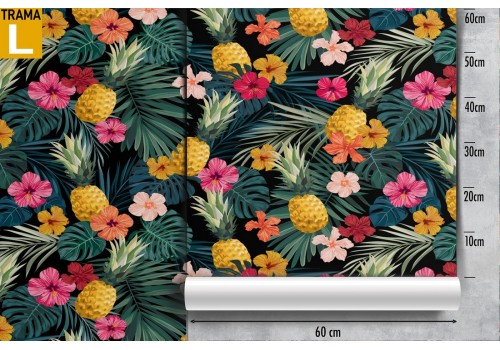 Wallpaper decoration with vintage flowers and leaves. 2