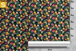 Carta da Parati Design e Stili Flora e Fauna Fiori Foglie Natura Vintage