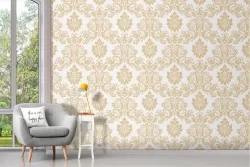 '50s classic vintage English wallpaper decoration.