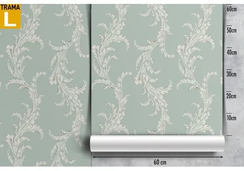 Carta da Parati decorazione natura foglie anni '60. 2