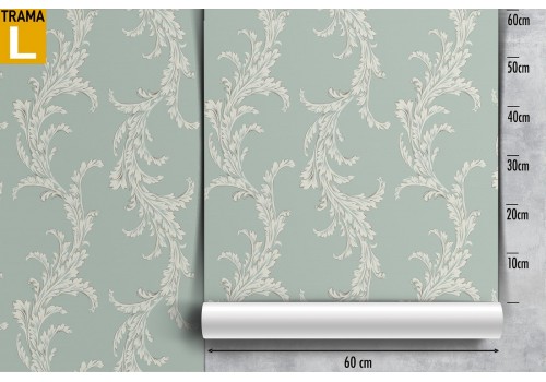 Wallpaper decoration nature leaves 60's. 2