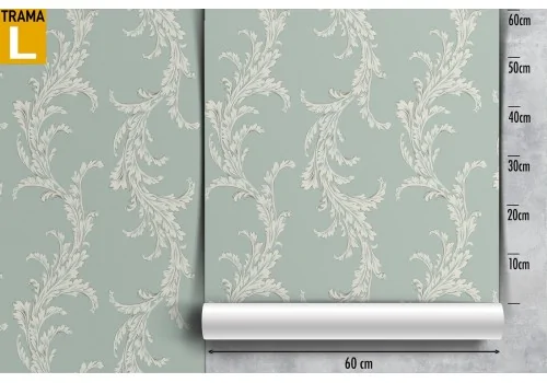 Wallpaper decoration nature leaves 60's. 2