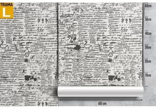 Carta da Parati decorazione simboli e scritte. 2