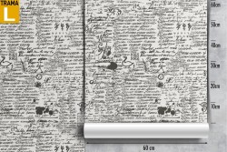 Wallpaper decoration symbols and writings.