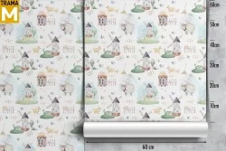 Carta da Parati Animali uccelli Decorazioni e Pattern