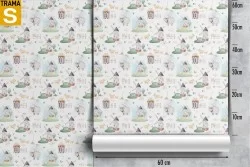Carta da Parati Bambini Animali uccelli Decorazioni e Pattern