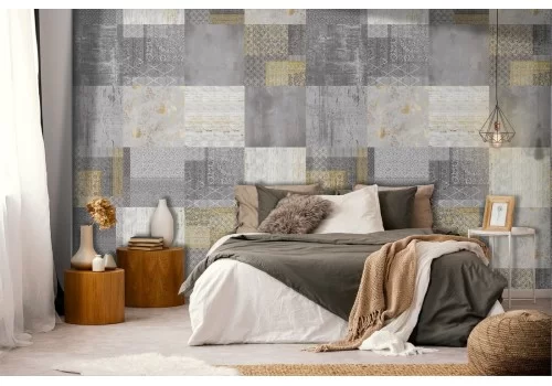 Carta da Parati superficie mattonelle pattern.