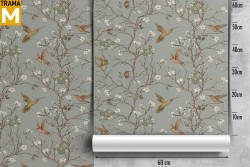 Vintage Nature Wallpaper Animals Flowers