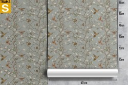 Wallpaper Design and Styles Flora and Fauna Nature Vintage Animals Flowers