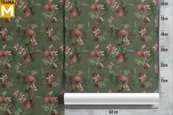 Vintage Nature Flowers Wallpaper
