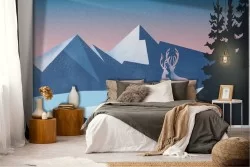 Wallpaper Forests and Trees Animals Mountain