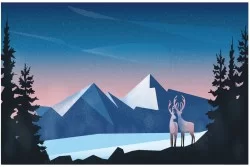 Wallpaper Flora and Fauna Design and Styles Landscapes and Nature Forests and Trees Animals Mountain