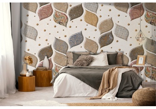 Abstract geometric wallpaper decoration.