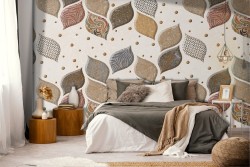 Abstract geometric wallpaper decoration.
