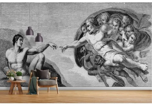 Carta da Parati dipinto creazione uomo 2