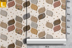 Abstract geometric wallpaper decoration.