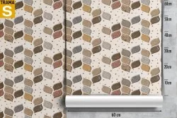 Carta da Parati Design e Stili Astratta Geometrica Vintage