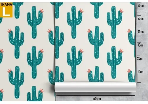 Cactus nature pattern wallpaper. 2