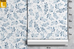 Carta da Parati natura stilizzata foglie pattern.