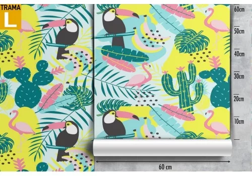 Carta da Parati decorazione tropicale natura astratta. 2