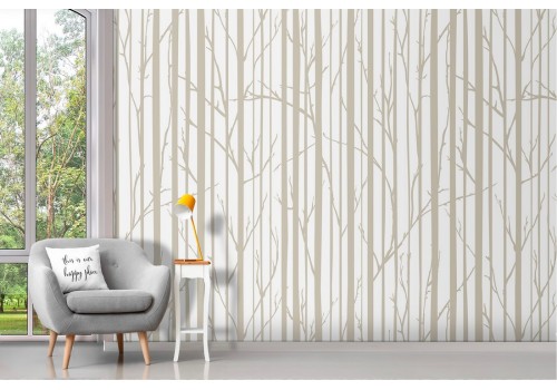 Stylized forest nature wallpaper pattern.