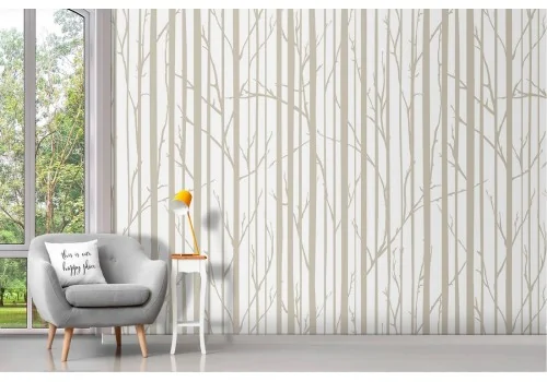 Stylized forest nature wallpaper pattern.