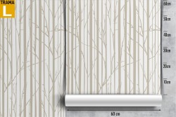 Stylized forest nature wallpaper pattern.