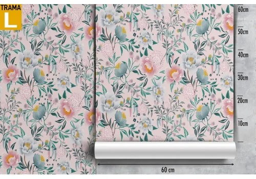 Wallpaper nature decoration flowers and leaves. 2