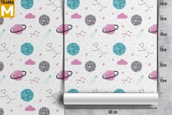 Wallpaper Decorations and Patterns Space and Planets