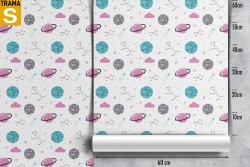 Children's Wallpaper Decorations and Patterns Space and Planets