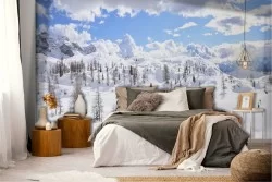 Carta da Parati Montagna Neve