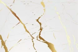 White marble surface wallpaper with gold.