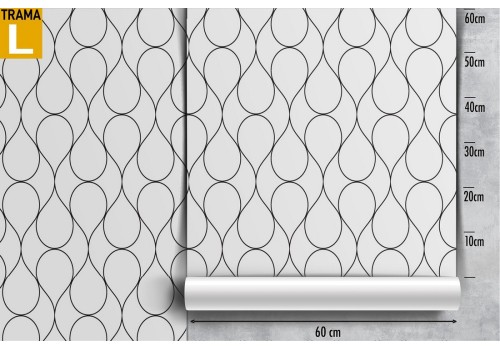Wallpaper decoration stylized curved lines. 2
