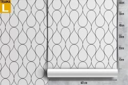 Wallpaper decoration stylized curved lines.