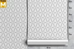 Stylized Stripes and Waves Wallpaper