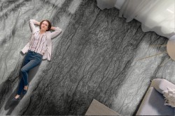 Carta da Parati superficie legno nero texture