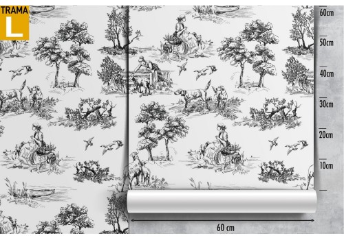 Wallpaper nature decorations countryside animals and trees. 2