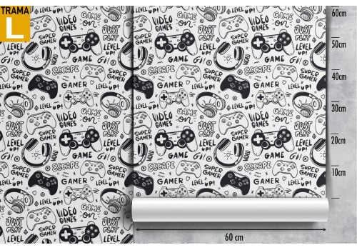 Kids video games pattern wallpaper. 2