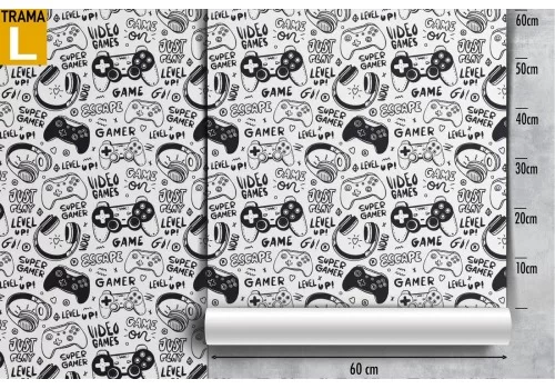 Kids video games pattern wallpaper. 2