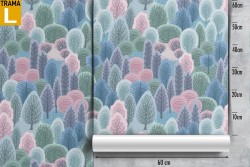 Abstract nature wallpaper vintage tree pattern.